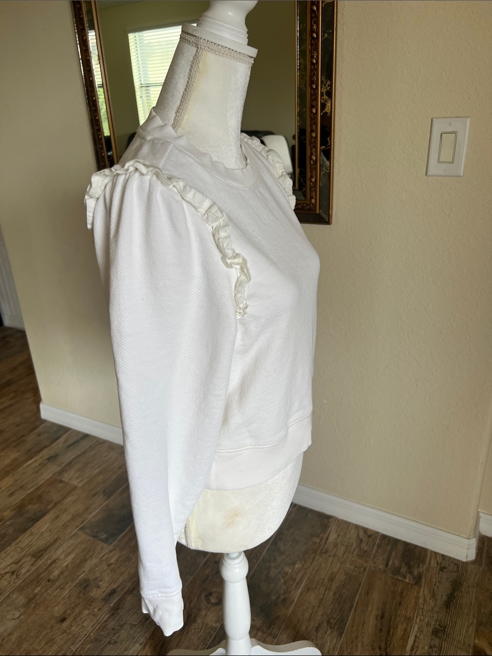 PAIGE Ruffle-Shoulder Sweatshirt - Picture 8 of 16
